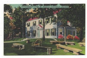 Postcard Superintendents Home Mt. Sequoyah Fayetteville Arkansas