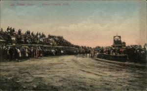 Dover ME County Fair Horse Harness Racing c1910 Postcard