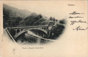 CPA THIERS Pont et Chapelle Saint-Roch (1253049)