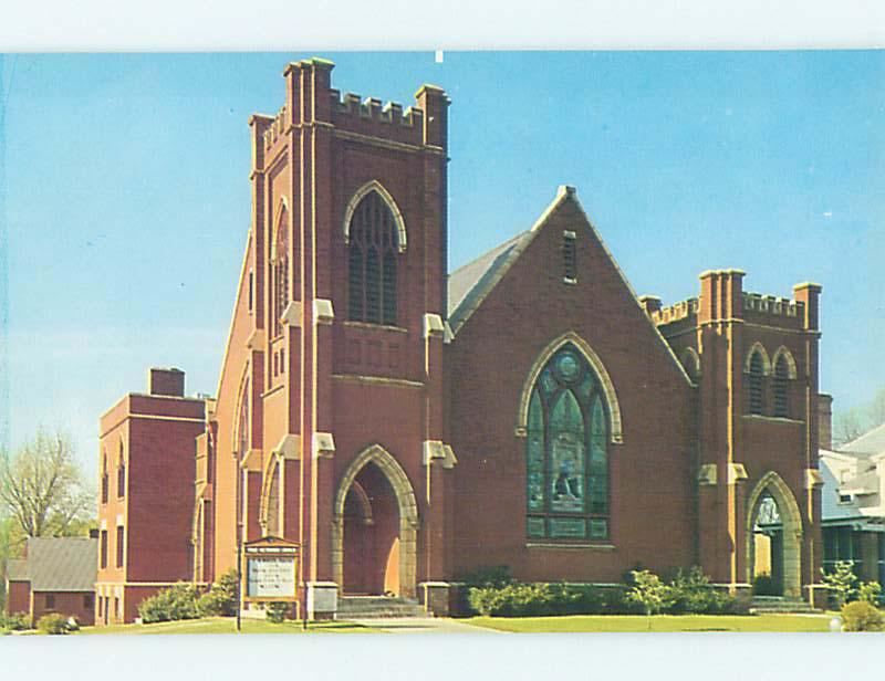 Unused Pre-1980 CHURCH SCENE Washington Georgia GA p3732