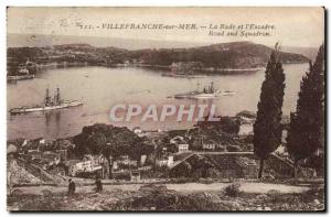 Old Postcard Villefranche Sur Mer La Rade And L & # 39Escadre Charter
