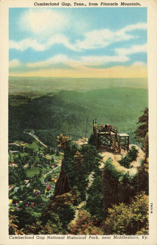 Postcard Cumberland Gap National Historical Park Middlesboro Kentucky