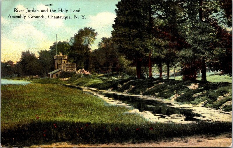 River Jordan Holy Land Assembly Ground Chautauqua NY New York Antique Postcard  