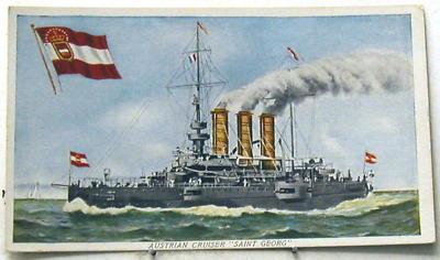 H791   AUSTRIAN  CRUISER  \  SAINT GEORG \   POSTCARD