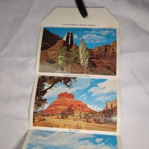 Oak Creek Canyon Arizona Vintage Souvenir Postcard Folder