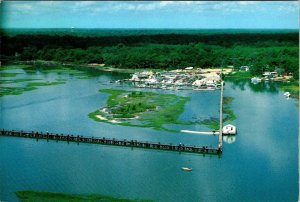 Murrell's Inlet, SC South Carolina MARINA~BOAT HARBOR~FISHING PIER  4X6 Postcard