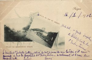 PC VIETNAM, INDOCHINA, PALAIS DU GOUVERNEUR SAIGON, Vintage Postcard (b28911)
