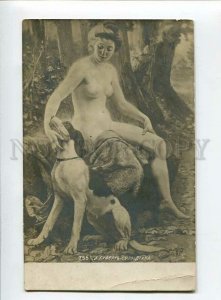 3132416 DIANA Goddess HUNT Greyhound by SUZO Vintage PC