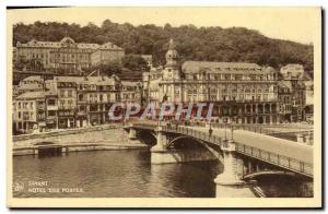 Old Postcard Dinant Hotel Post