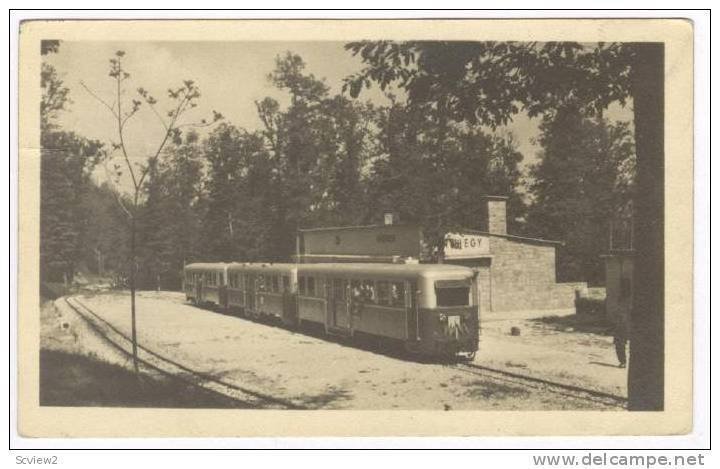 RP: Streamlined Train / Tram, Budapest-Uttorovasut, CSILLEBERC, Hungary, PU-1937
