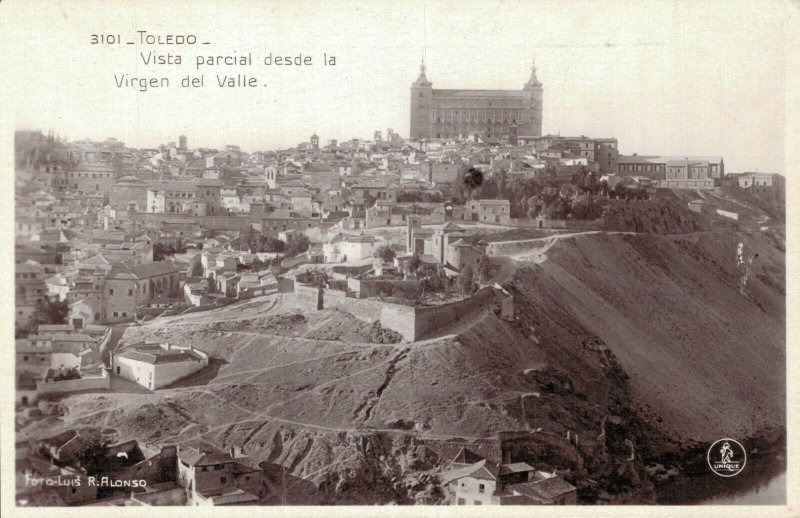 Spain Toledo Vista Parcial Desde La Virgen del Valle RPPC 06.68 