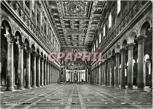 Postcard Modern Rome Basilica of St. Paul Interior