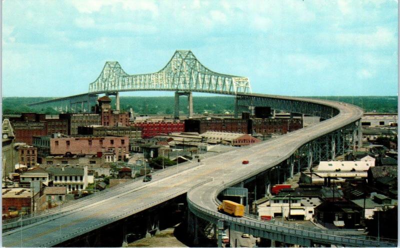 NEW ORLEANS, LA Louisiana   Greater New Orleans BRIDGE     c1950s     Postcard