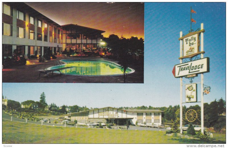 NANAIMO, British Columbia, Canada, 1940-1960´s; Tally-Ho Travelodge, Swimmin...