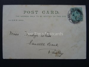 Scotland Arran SANNOX BURN c1902 UB Postcard by G.W.W. to Madge White of Paisley