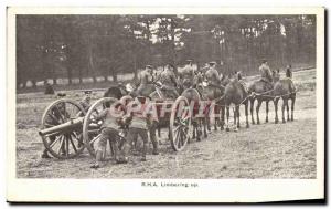 Old Postcard Army RHA Limbering