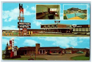 Saskatoon Saskatchewan Postcard Holiday House Motor Hotel Motel 1966 Posted