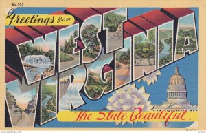 LARGE LETTER, WEST VIRGINIA, 1930-1940's