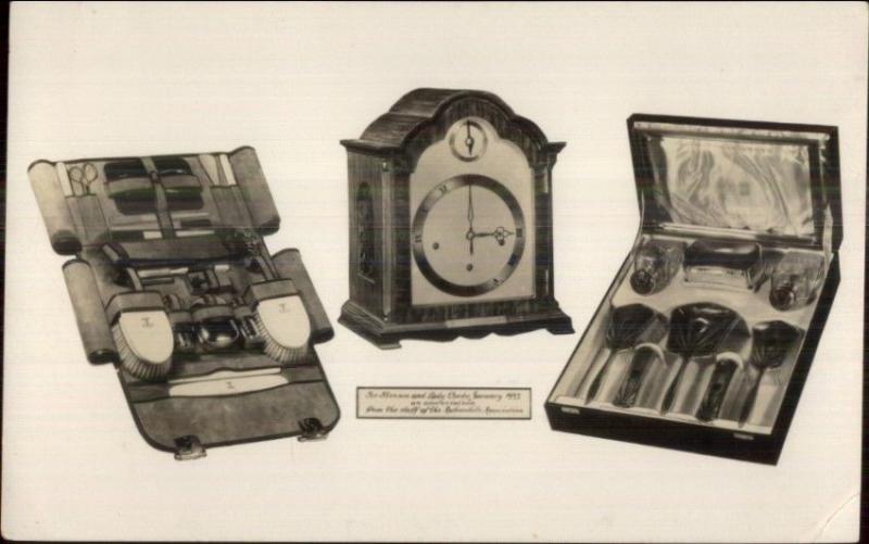 Appreciation Gifts Clock Shaving Kit AUTOMOBILE ASSOC Sir Stenson Lady Cooke