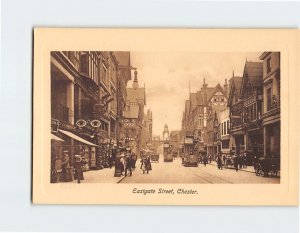 Postcard Eastgate Street Chester England