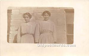 Young Girls, real photo Indian Unused 