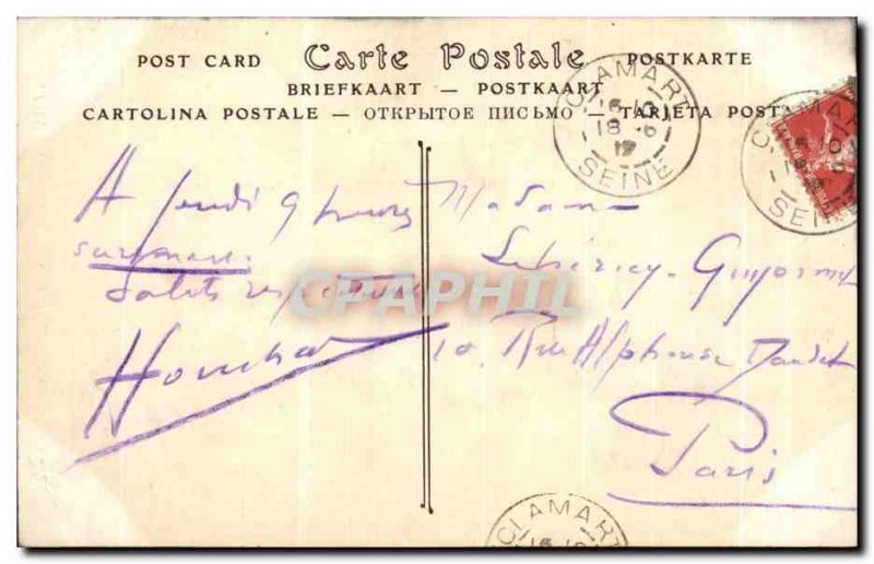 Old Postcard Cathedral of Chartres The Transept