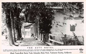 Columbia State Park California The City Hotel Frasher Real Photo PC AA34951