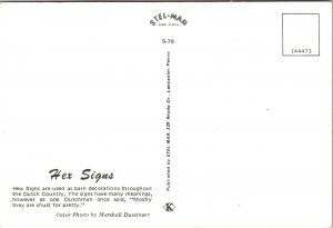 Dutch Hex Signs Barn Decorations Pennsylvania Postcard