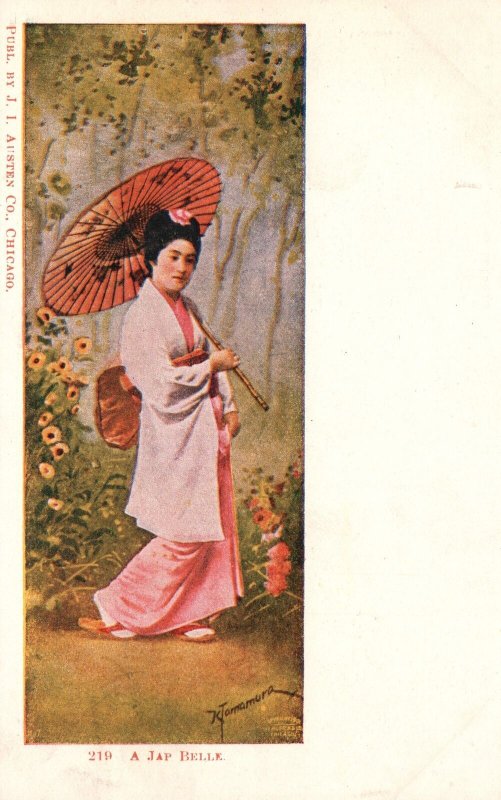 Vintage Postcard Jap Belle Attractive Women Wearing Traditional Japanese Kimono