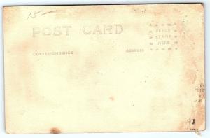 Postcard US Navy Ship Dreadnaught in Locks Panama Canal Pre 1920 RPPC B21