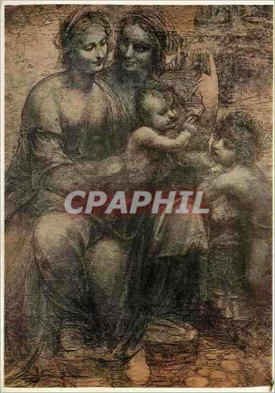 CPM Madonna Child St Anne and St John (Detail) Leonardo Da Vinci