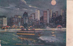 NEW YORK CITY, New York, 1901-1907; New York From North River, Night