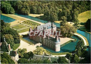 'Modern Postcard St Symphorien E and L Aerial view Chateau d''Esclimont'