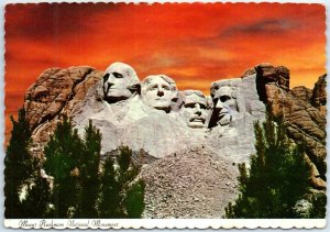 Postcard - Mount Rushmore National Monument - South Dakota