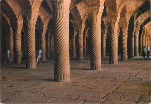 Postcard Middle East Iran Shiraz Masjid Wakil temple columns