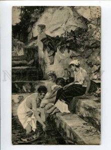 3032715 Semi-Nude Slaves Bathing in HAREM by SEMIRADSKY vintage