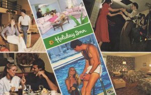 Love & Romance at The Holiday Inn 1970s Hotel Postcard