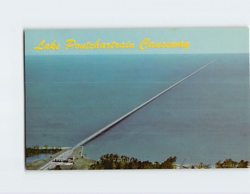 Postcard Lake Pontchartrain Causeway, Louisiana