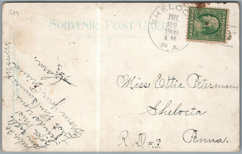 DERBY CT MAIN STREET ANTIQUE POSTCARD