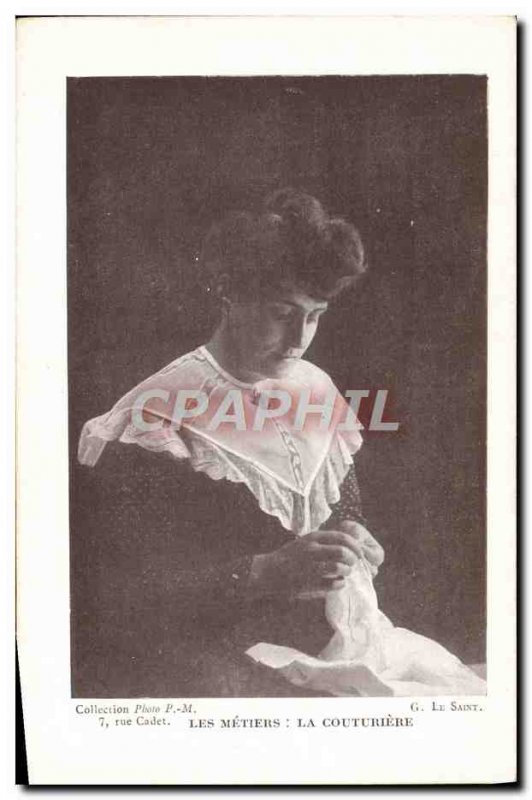 Old Postcard Collection Photo Rue Cadet Paris crafts the seamstress