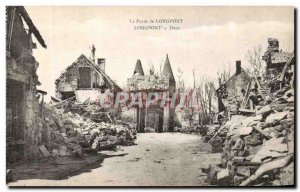 Old Postcard Longpont Longpont Gate Militaria