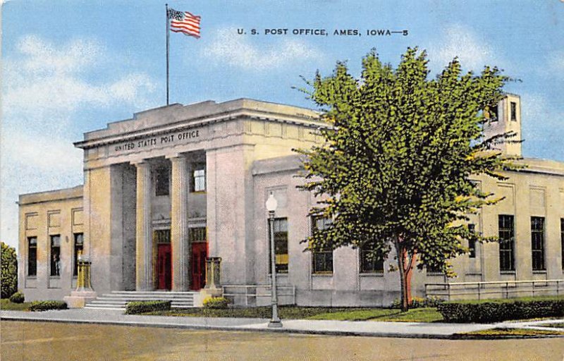 US Post Office Ames, Iowa | United States - Iowa - Ames, Postcard /  HipPostcard