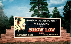 Show Low, Arizona, elevation 6500 feet, population 1420, C.E. Co Postcard