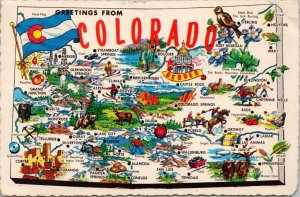 Greetings from Colorado Postcard PC543