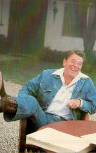 President Ronald Reagan At His California Mountain Retreat