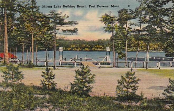 Massachusetts Ayer Fort Devens Mirror Lake Bathing Beach