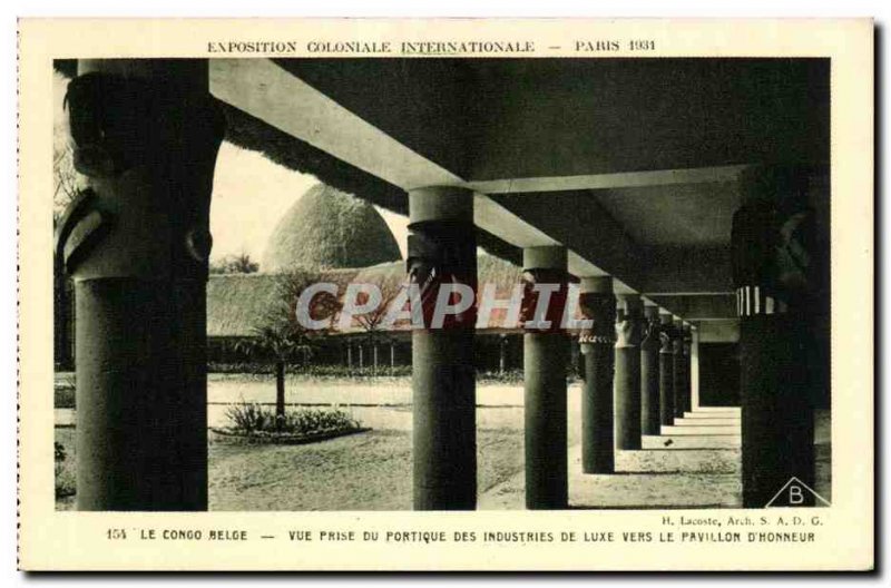 Old Postcard Exposition Coloniale Internationale Paris 1931 Congo Beloe Vue P...