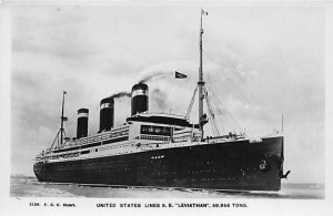 SS Leviathan United States Line Unused 