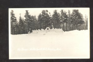 RPPC GRAYLING MICHIGAN WATER SPORTS PARK THE THRONE VINTAGE REAL PHOTO POSTCARD