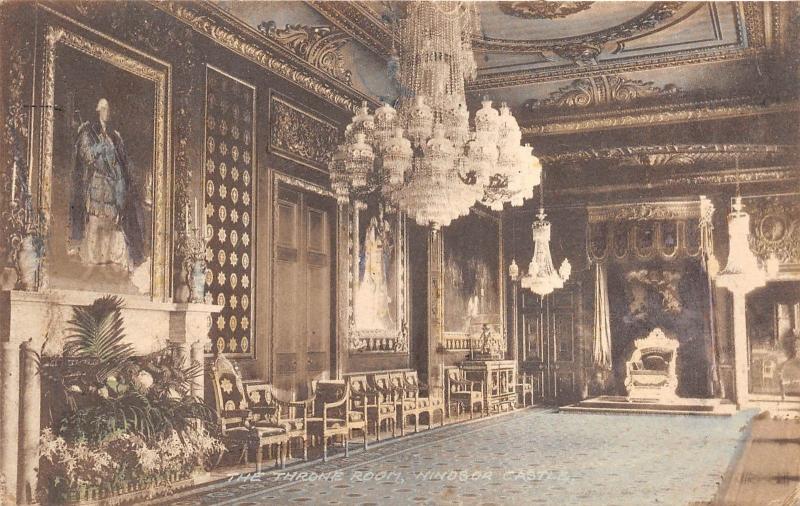 Br58757 The Throne Room Windsor Castle Postcard Painting Uk